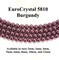 Burgundy EuroCrystal 5810 Round Pearls - 2mm, 3mm, 4mm, 5mm, 6mm, 8mm, 10mm, and 12mm - Strands - Made in Austria